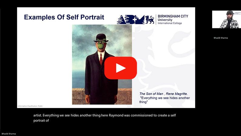Play Video - Art Taster - Digital Self-Portrait