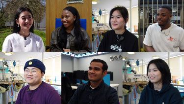 Collage of student faces