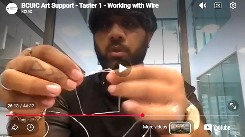 Play Video - Art Taster - Working with Wire