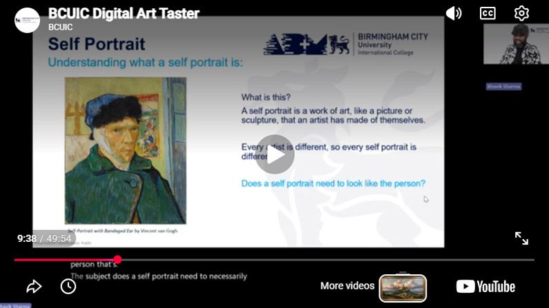 Play Video - Art Taster - Digital Self-Portrait