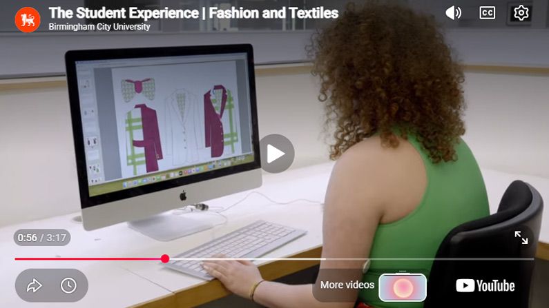 Play Video - The Student Experience | Fashion and Textiles