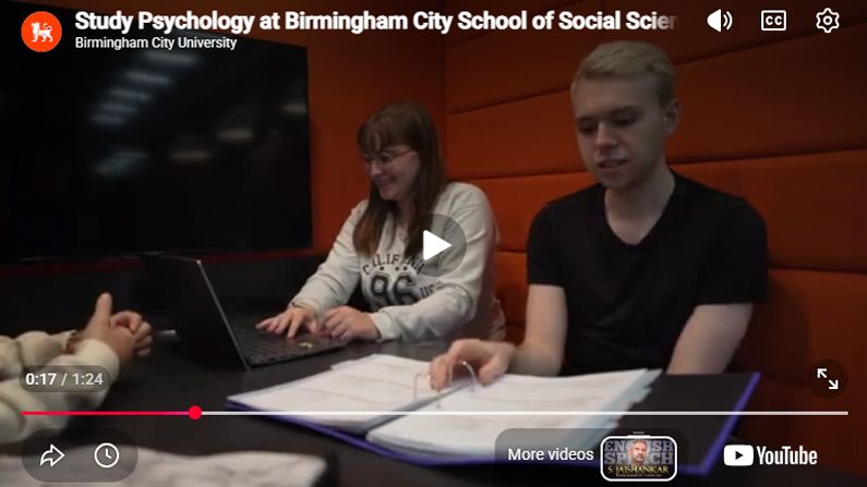 Play Video - Study Psychology at Birmingham City School of Social Sciences